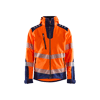 Veste de travail softshell haute visibilité 4491 - Orange fluo/Marine image 0
