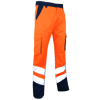 Pantalon de travail BALISE HV - ORANGE FLUO/BLEU NUIT image 0