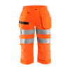 Pantacourt de travail haute visibilité femme 7139 - Orange fluo image 0