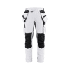 Pantalon de travail peintre stretch 4D femme 7179 - Blanc/Gris foncé image 0