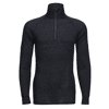 Top en laine mérinos 1/4 Zip Noir image 0