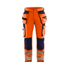Pantalon de travail haute visibilité artisan stretch 4D 1997 - Orange fluo/Marine image 0