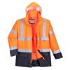 Parka Bicolore Executive 5-en-1 Orange/Marine image 0