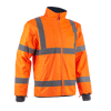 Veste de travail polaire 2 en 1 haute visibilité KAZAN - Oange HV/Marine image 5