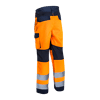 Pantalon de travail Stretch haute visibilité HIBANA - Orange HV/Marine image 16
