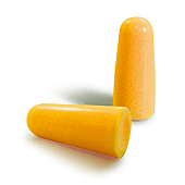 Boite de 200 Bouchons antibruit PU orange SNR - 36dB image