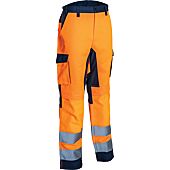 HIBANA Pantalon de travail Stretch - Orange HV/Marine image