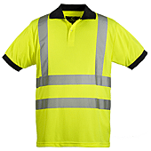 YARD Polo manches courtes de travail Jaune FLuo image