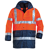 HI-WAY Parka multicouches 4 en 1 de pluie travail Orange FLuo image