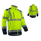 KAZAN Veste Softshell de travail Jaune FLuo image
