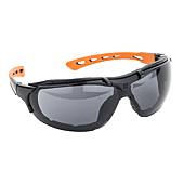 (Lot de 10) Lunettes de protection EUROLUX noir/orange - teinté anti buée image