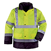 ROADWAY Parka multicouches 4 en 1 de pluie travail Jaune FLuo image