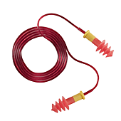 Boite de 150 paires Bouchons anti-bruit rouges TPR cordés SNR - 29dB image