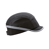 (Lot de 10) Casquette anti-HEURT AEREE COTON/MESH NOIRE VISIERE 3CM image