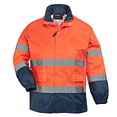 HI-WAY Ensemble de pluie de travail Orange FLuo image