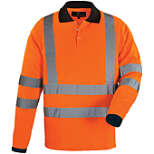 YARD Polo manches longues de travail Orange FLuo image