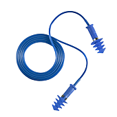 Boite de 150 paires Bouchons anti-bruit bleus TPR cordés SNR - 30dB image