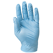 (Lot de 10) Gants jetables EURO - ONE BLUE NITRILE 35 - 100 Gants jetables nitrile bleu - non poudré - non stérile image