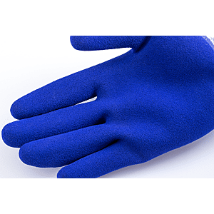 Gants Manutention EUROGRIP 13L700 en polyester et Spandex bleu - jauge 13 - double enduction latex bleu image