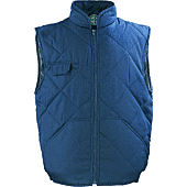 CHOUKA Gilet matelassé de travail sans manche Bleu marine image