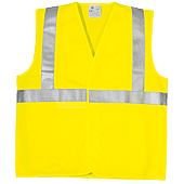 (Lot de 50) YARD Gilet de travail d'été sans manche Jaune FLuo image