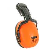 Anti-bruit orange fluo+adaptateur casque chantier (la paire) image