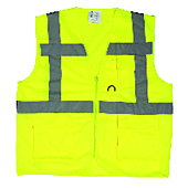 YARD Gilet de travail multipoches d'été sans manche Jaune FLuo image