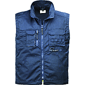 NAVY/PADDOCK Gilet de travail sans manche Bleu marine - Coton/Polyester image