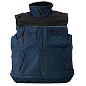 RIPSTOP Gilet polaire de travail sans manche Bleu marine image