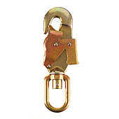 Connecteur automatique en acier avec émérillon et indicateur de chute SERMEQ - EN362 image