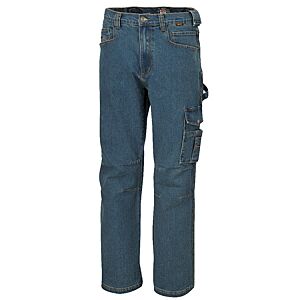Pantalon jeans de travail Ã©lastifiÃ© - Bleu/jean image