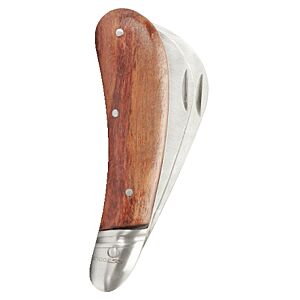 Couteau d'éléctricien avec 1 lame serpette et 1 lame droite Inox image