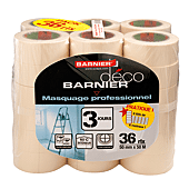 Pack de 36 rouleaux - Ruban adhésif de masquage peinture image