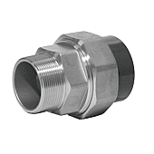Union fer - PVC pression droit mâle à visser - femelle à coller image