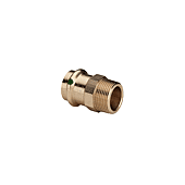 Raccord droit bronze à sertir Femelle - Mâle fixe à visser image