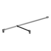 Paroi mobile complémentaire walk-in Ancocombi - profilé argent - 400x2000x6mm image