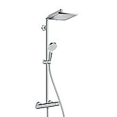 Colonne de douche thermostatique Showerpipe Crometta E 240 - chrome - 1 jet image