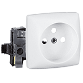 Prise de courant 2P+T - appareillage en saillie composable - blanc image