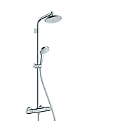 Colonne de douche thermostatique Showerpipe Croma Top 280 - chrome - 1 jet image