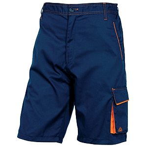 Short de travail Mach Corporate - Bleu marine/Orange image