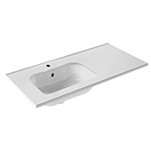 Plan vasque céramique excentré à gauche New Anco image