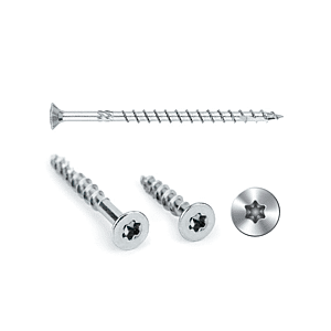 Vis à bois zinguée à haut rendement - Tête Fraisée - Filetage partiel - Epreinte Torx - Pointe anti-fendage image