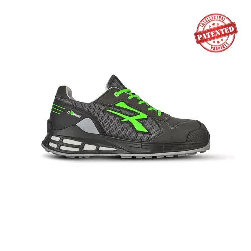 U-POWER - Chaussures de sécurité basses EGON S1P SRC ESD - Noir/Vert