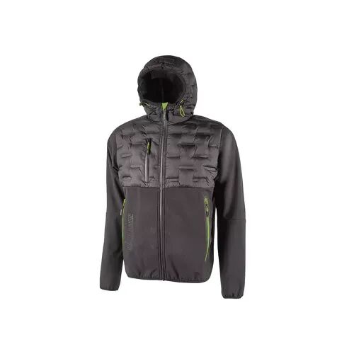 U-POWER - Veste de travail hybride SPOCK - Gris/Vert