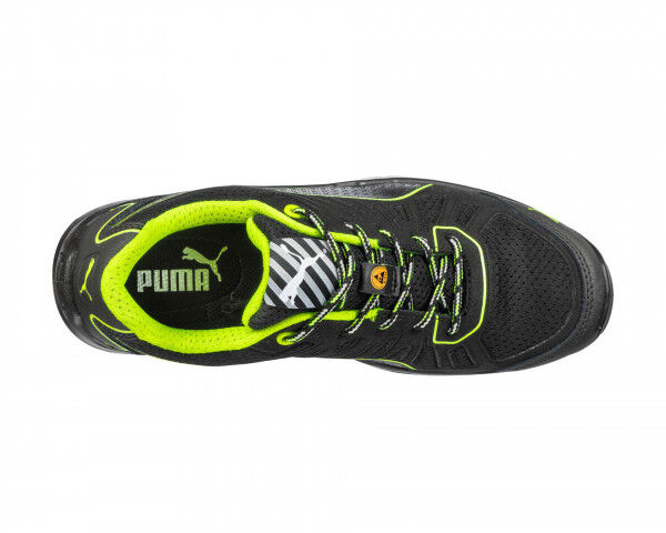 PUMA SAFETY - Chaussures de sécurité Fuse TC GREEN LOW S1P ESD SRC - noir/vert