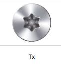 Tête torx index