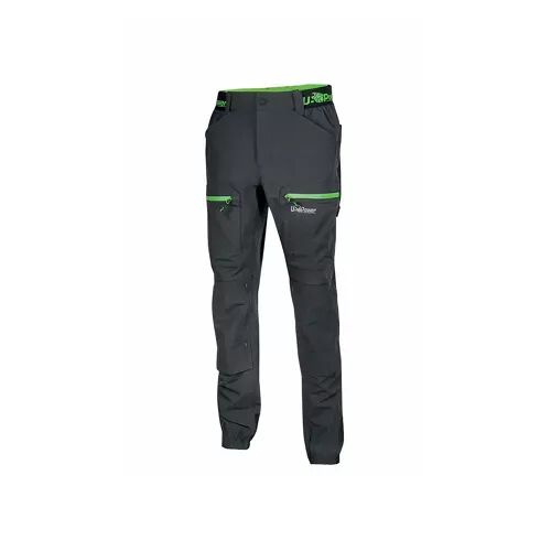 U-POWER - Pantalon de travail été stretch HORIZON - Gris/Vert