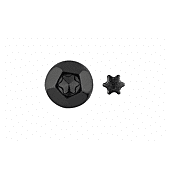 Vis inviolable - Empreinte Torx étoile pour tête inviolable - Noire image