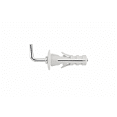 Cheville nylon pour briques creuses et matériaux pleins Crochet angle droit image