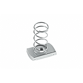 Boite de 100 accessoires pour profilés Indextrut Écrou guide Indextrut avec ressort image